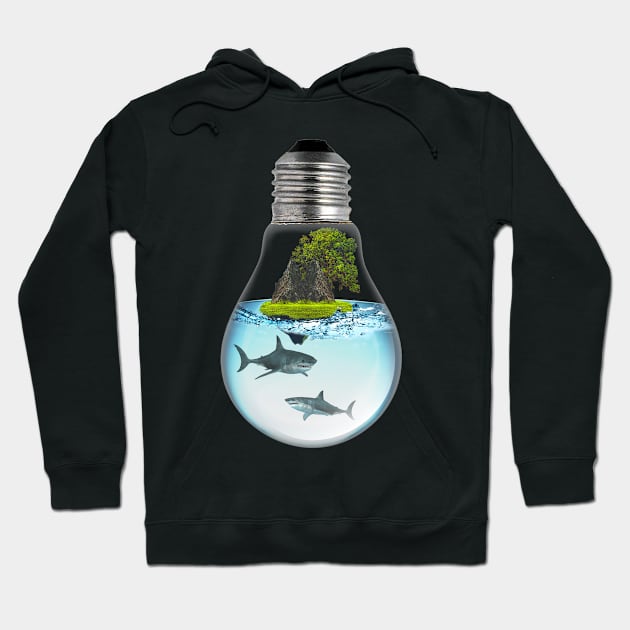 Shark LightBulb Hoodie by Ratherkool